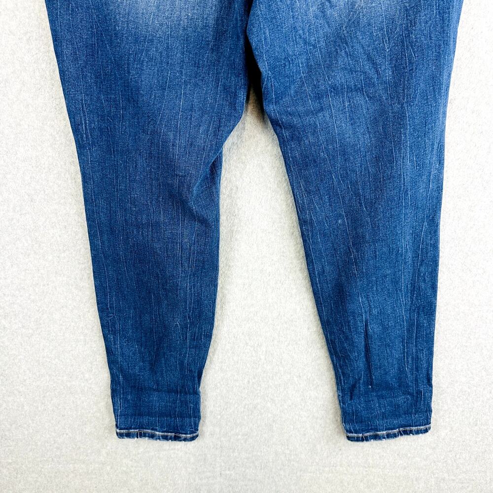 Maurices Womans 20W Reg Plus Skinny Jeans Blue Stretch Pockets Denim High Rise - Picture 7 of 8